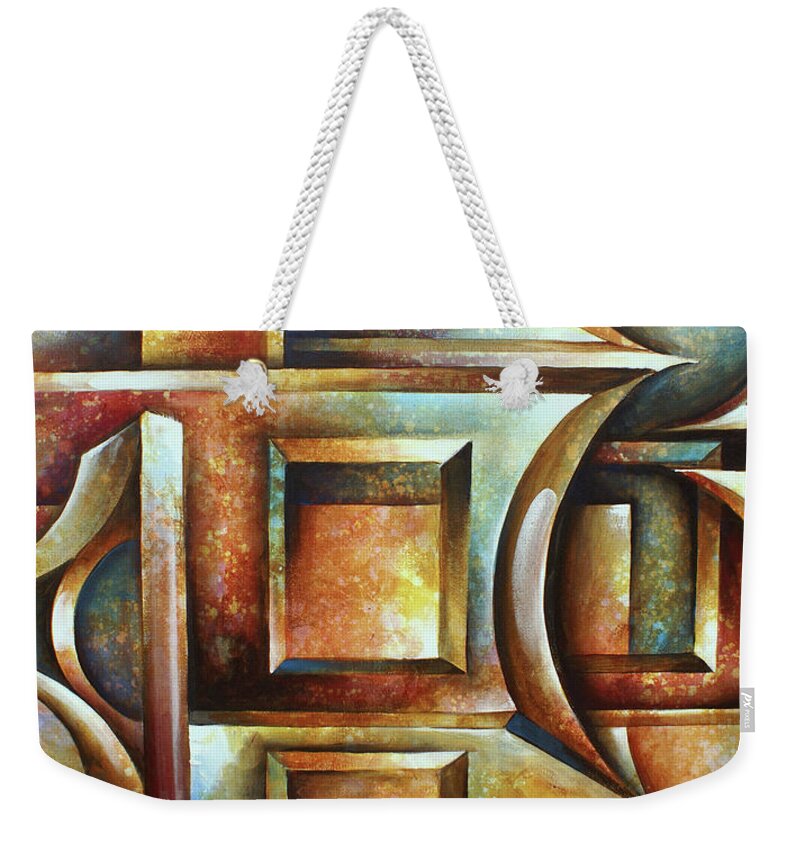  Weekender Tote Bag featuring the painting Place of Choice by Michael Lang