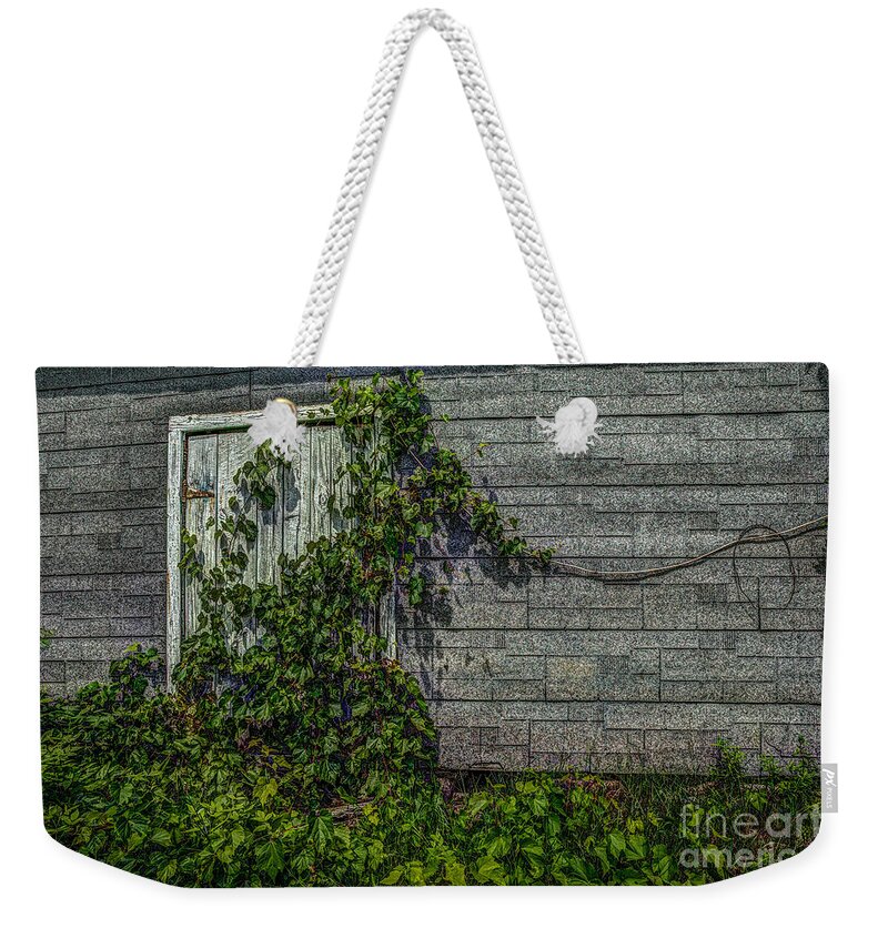 Abandoned Weekender Tote Bag featuring the photograph Plant Security by Roger Monahan