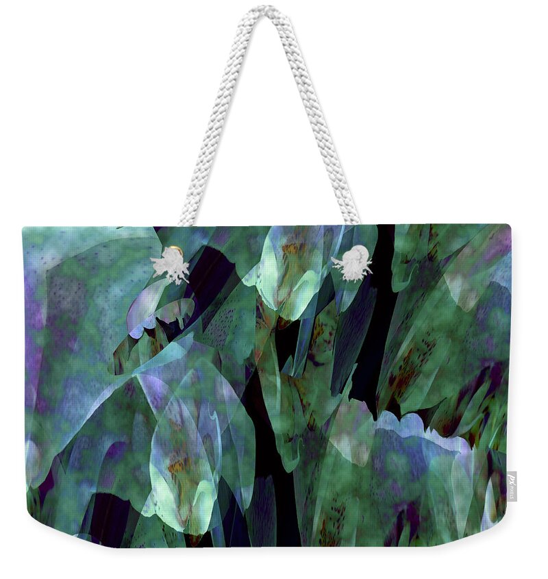 Abstract Weekender Tote Bag featuring the photograph Plantasia 19 by Lynda Lehmann