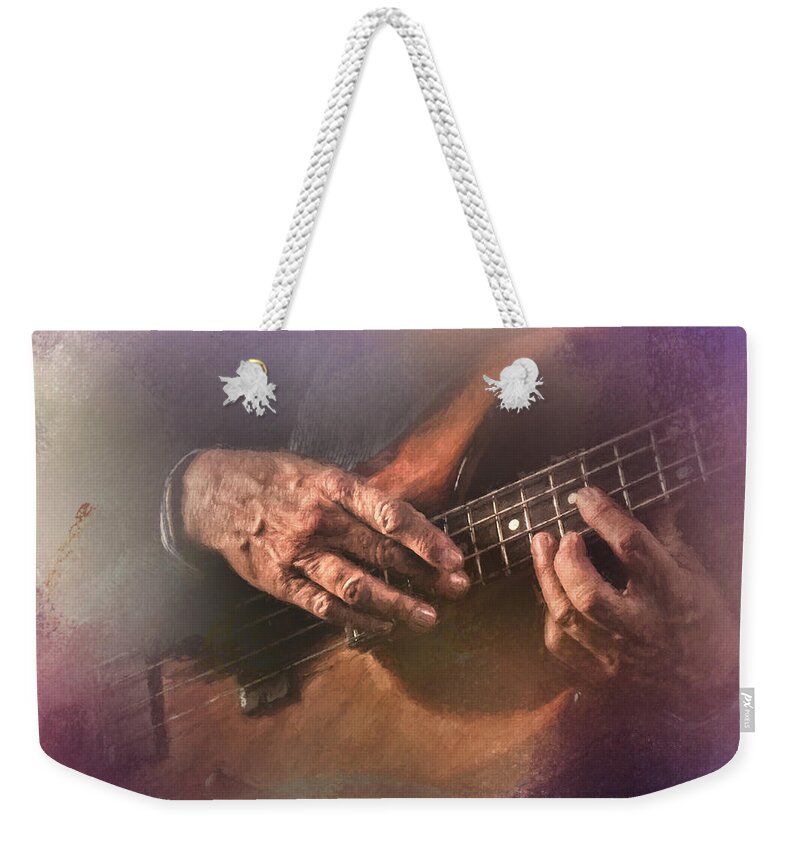 Bass Weekender Tote Bag featuring the photograph Play Me Some Blues by David and Carol Kelly