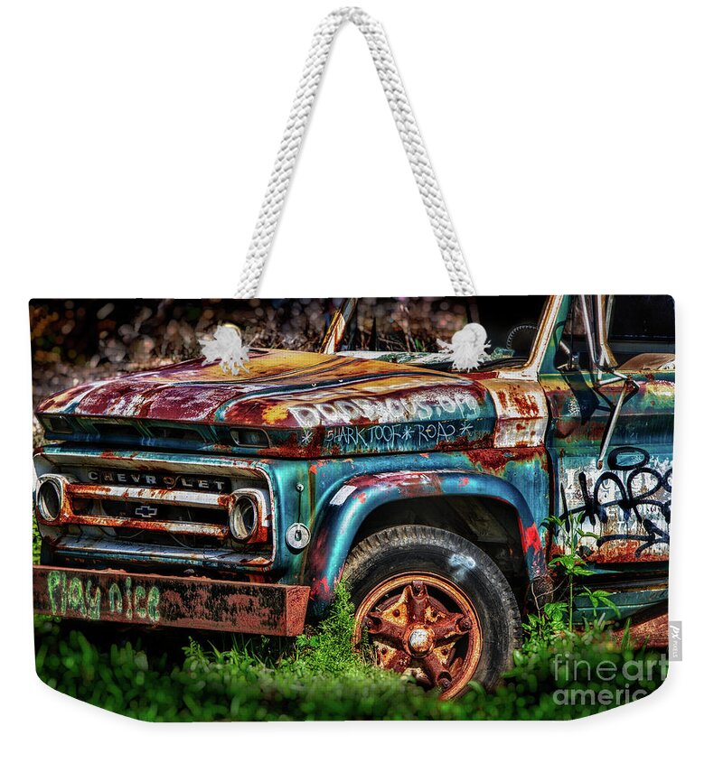 Chevrolet Weekender Tote Bag featuring the photograph Play Nice by Doug Sturgess