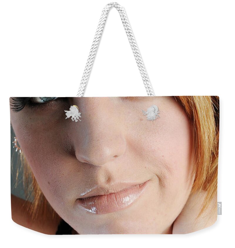Girl Weekender Tote Bag featuring the photograph Playful Beam by Robert WK Clark