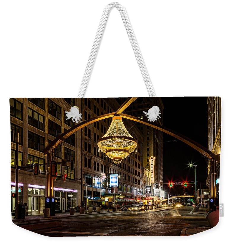 Playhouse Square Weekender Tote Bag featuring the photograph Playhouse Square by Dale Kincaid
