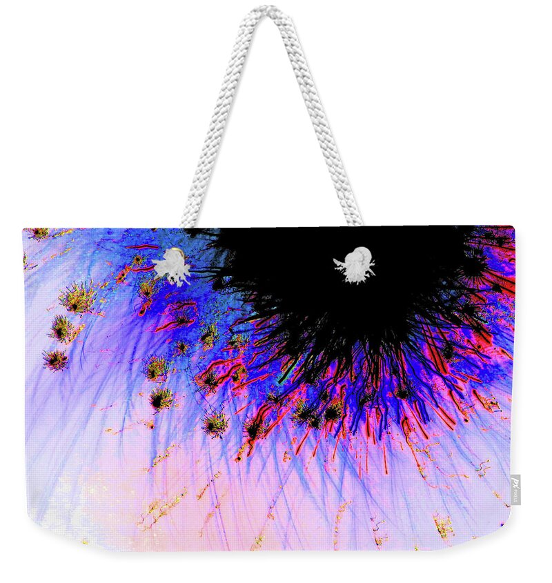 Fireworks Weekender Tote Bag featuring the photograph Playing with Fireworks 26 by Mary Bedy