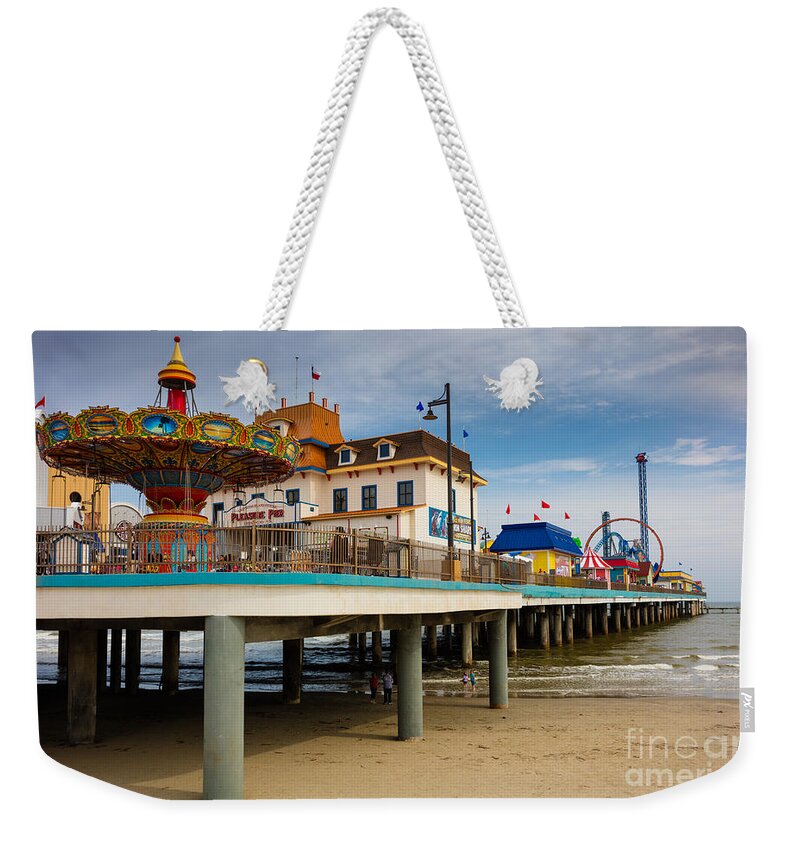 America Weekender Tote Bag featuring the photograph Pleasure Pier by Inge Johnsson