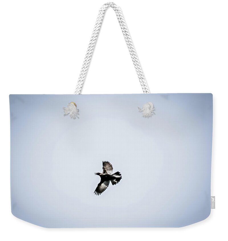 Policebird Weekender Tote Bag featuring the digital art Policebird by Ed Stines