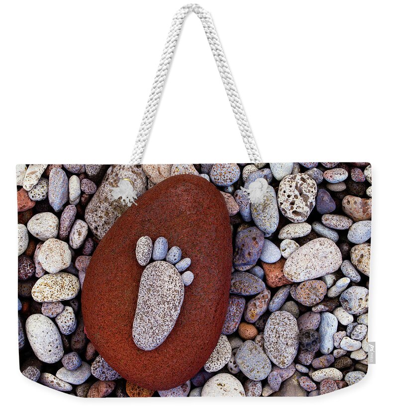 Hawaii Weekender Tote Bag featuring the photograph Pololu Footprint by Christopher Johnson