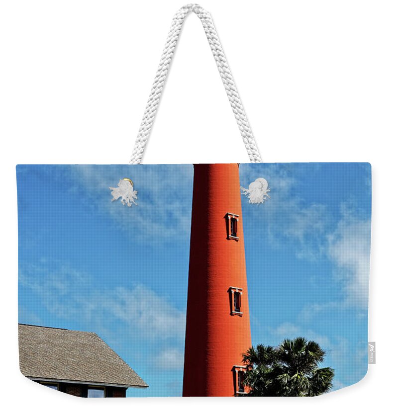 Ponce Inlet Weekender Tote Bag featuring the photograph Ponce Inlet Light by Paul Mashburn