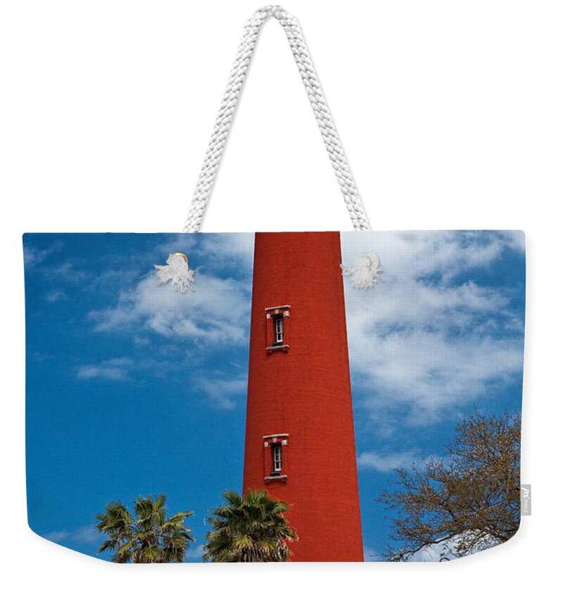 Lighthouse Weekender Tote Bag featuring the photograph Ponce Inlet Lighthouse by Christopher Holmes