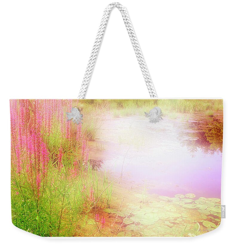 Pond Weekender Tote Bag featuring the photograph Pond in the Berkshire Mountains by A Macarthur Gurmankin