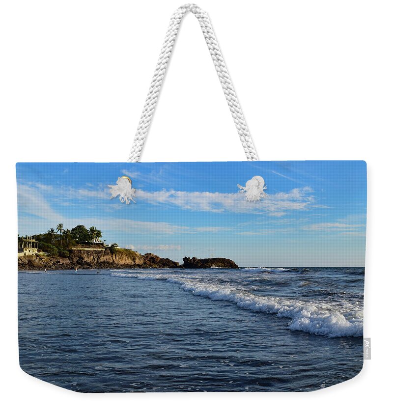 Beach Weekender Tote Bag featuring the photograph Poneloya Beach Before Sunset by Nicole Lloyd