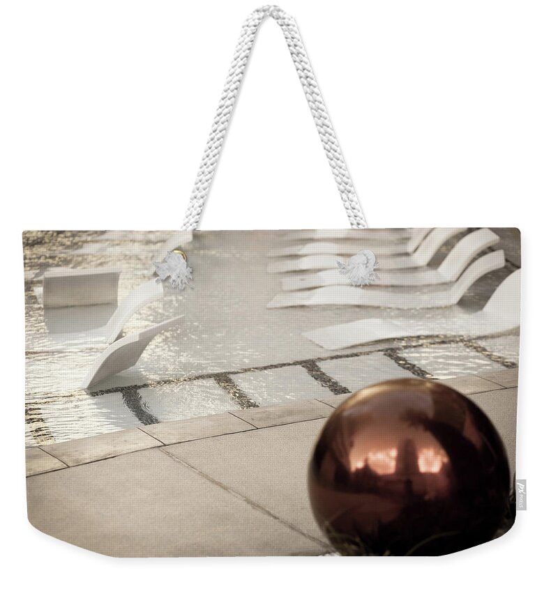  Weekender Tote Bag featuring the photograph Pool Ball by Carl Wilkerson