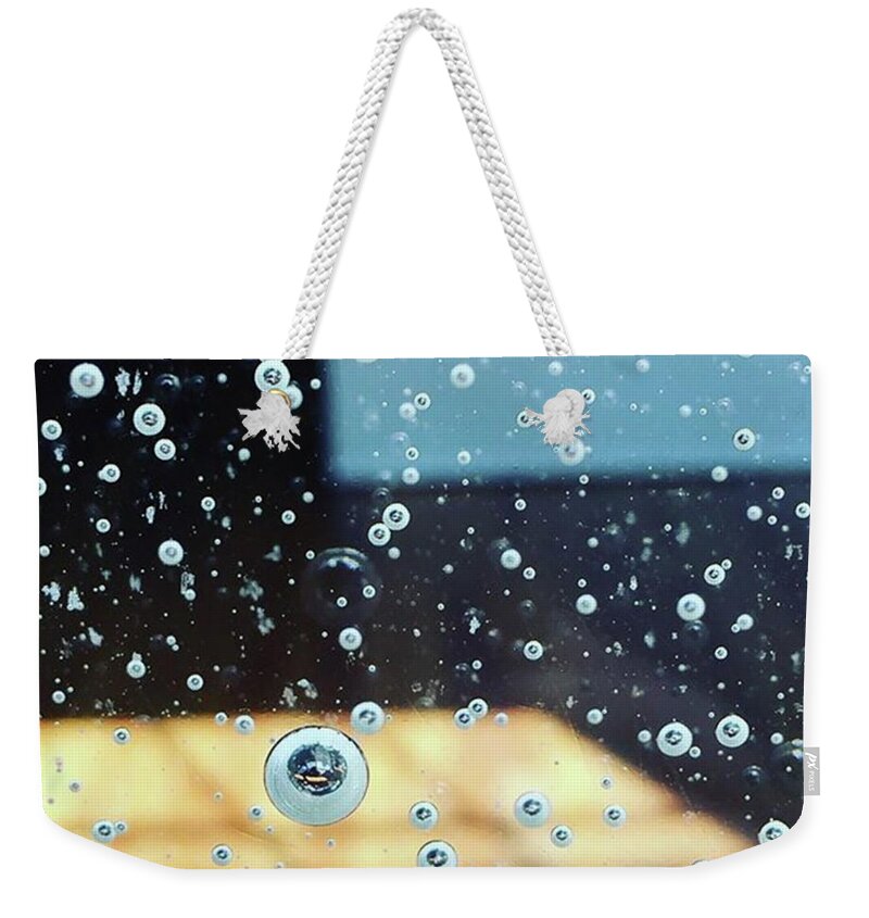 Pdx Weekender Tote Bag featuring the photograph Pop-art. Otherwise Known As Bubbles In by Ginger Oppenheimer