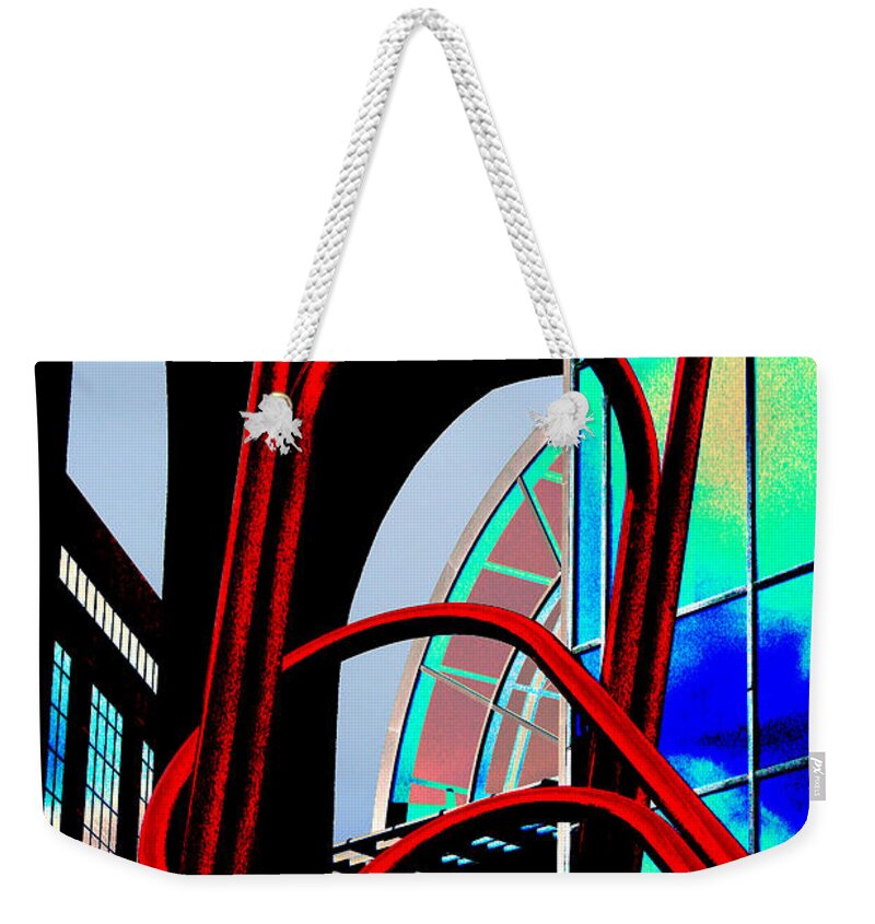 Urban Landscape Weekender Tote Bag featuring the photograph Pop by Ric Bascobert