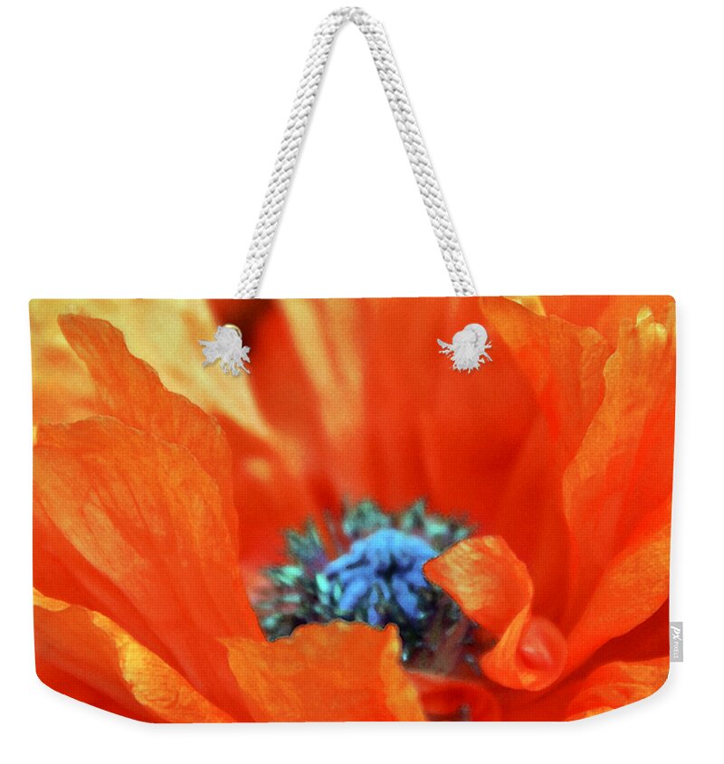 Papaver Somniferum. Opium Weekender Tote Bag featuring the photograph Poppy by Angelina Tamez