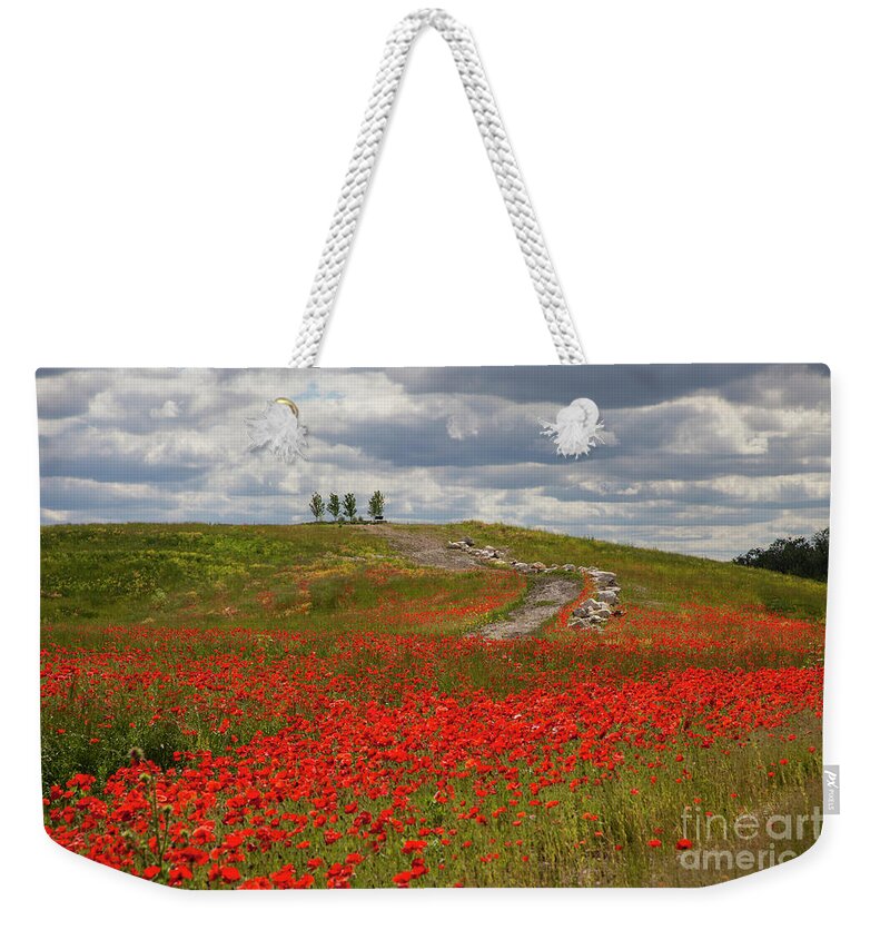 Poppy Field Weekender Tote Bag featuring the photograph Poppy Field 2 by Timothy Johnson