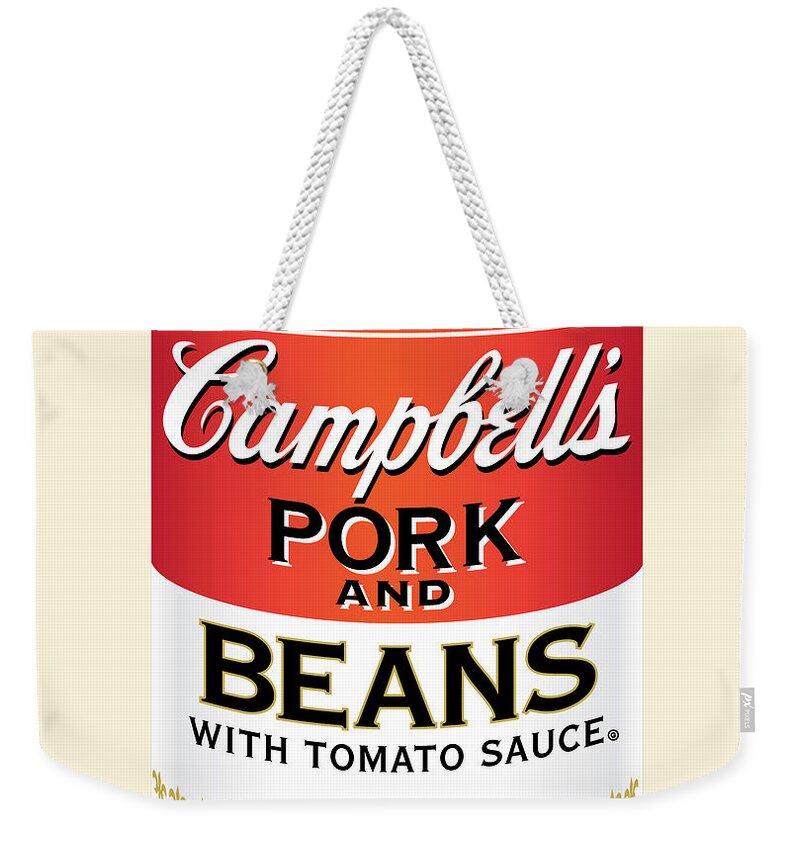 Digital Weekender Tote Bag featuring the digital art Pork and Beans by Gary Grayson