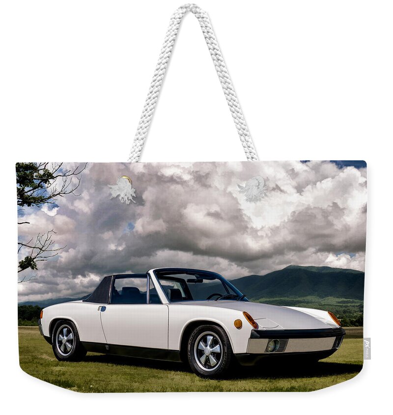 Classic Weekender Tote Bag featuring the digital art Porsche 914 by Douglas Pittman