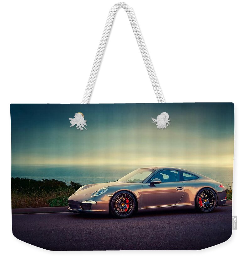 Porsche Weekender Tote Bag featuring the digital art Porsche by Maye Loeser