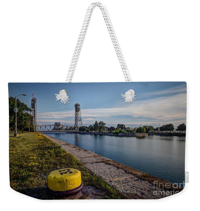 Bridge Weekender Tote Bag featuring the photograph Port Colborne by Roger Monahan