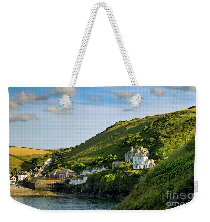 Port Isaac Weekender Tote Bag featuring the photograph Port Issac Hills by Brian Jannsen