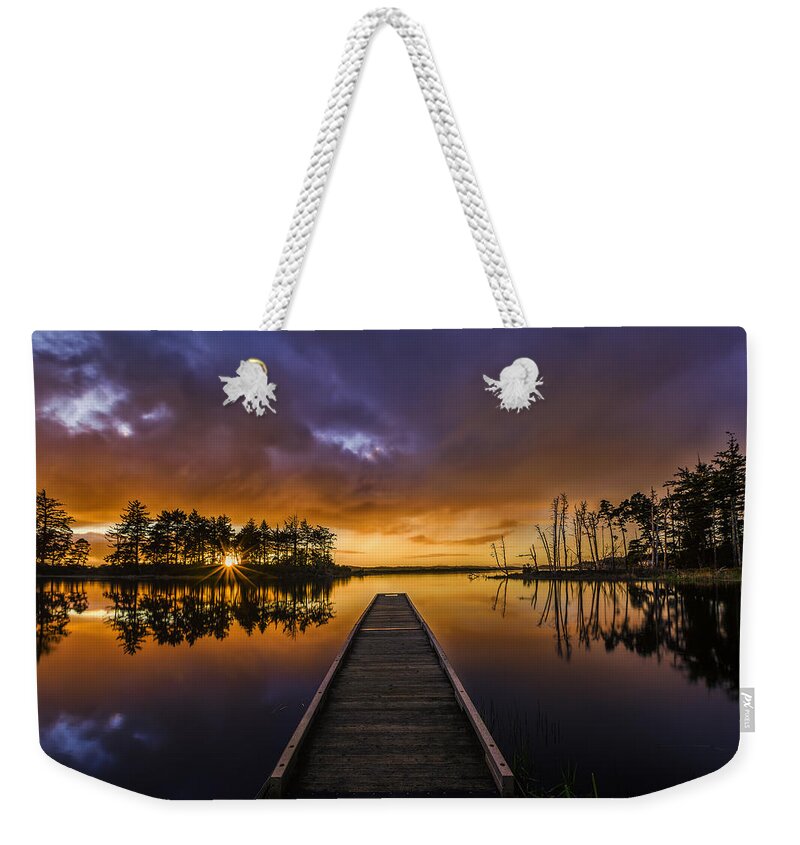 Bandon Weekender Tote Bag featuring the photograph Port Orford Lagoon by Don Hoekwater Photography