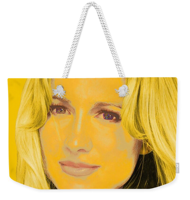 Victor Shelley Weekender Tote Bag featuring the digital art Portrait C1 by Victor Shelley