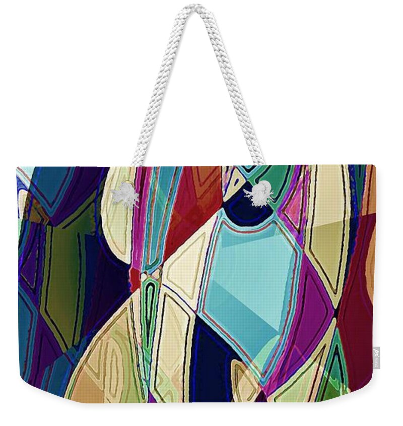 Face Weekender Tote Bag featuring the digital art Portrait of a Phrenia by David Manlove