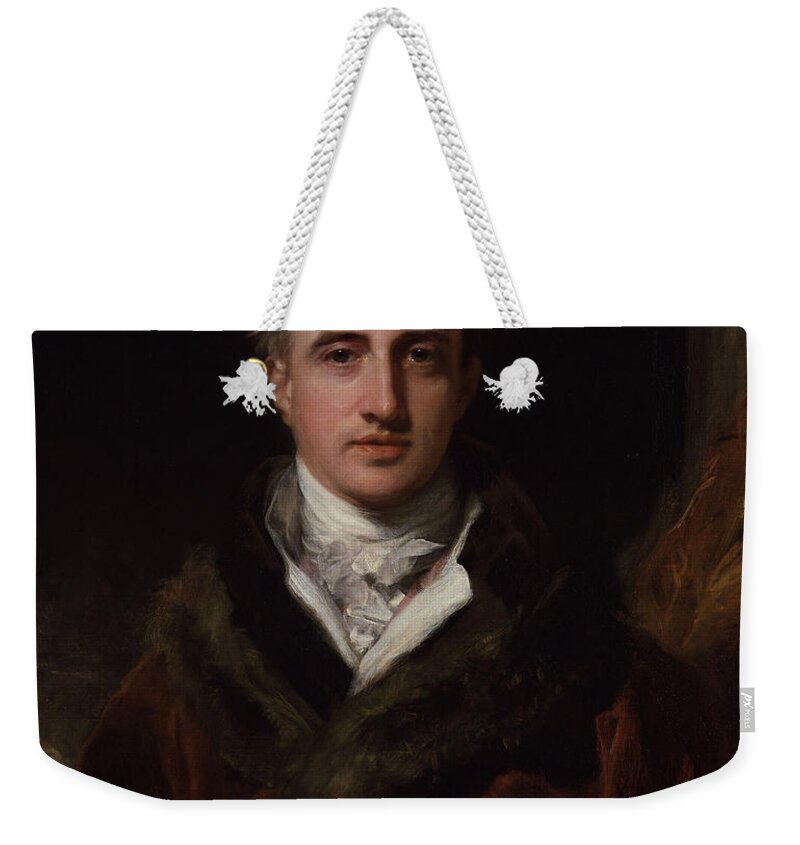 Portrait Of Robert Stewart Weekender Tote Bag featuring the painting Portrait of Robert Stewart by Thomas Lawrence