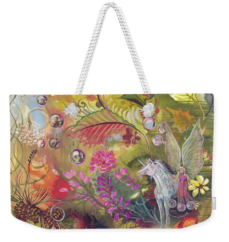 Possession Weekender Tote Bag featuring the painting Possession by Sheri Jo Posselt