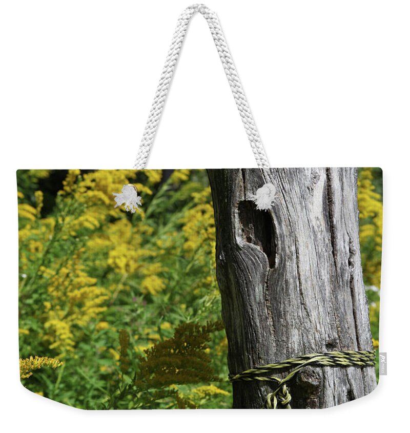 Wood Weekender Tote Bag featuring the photograph Post by Robert Och