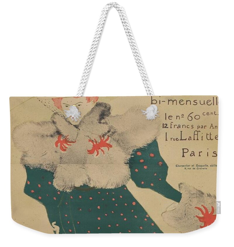 Poster for the journal La Revue blanche Weekender Tote Bag by MotionAge  Designs - Pixels