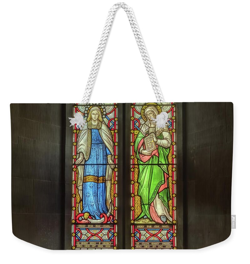 Catholic Weekender Tote Bag featuring the photograph Pray For The Soul by Adrian Evans