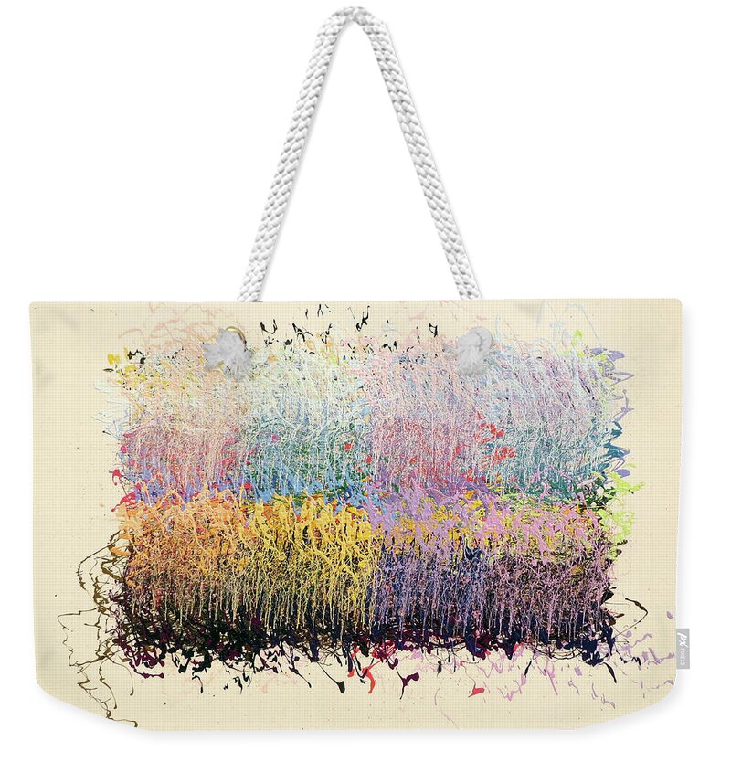 Color Weekender Tote Bag featuring the painting PREIMP Three A by Stephen Mauldin