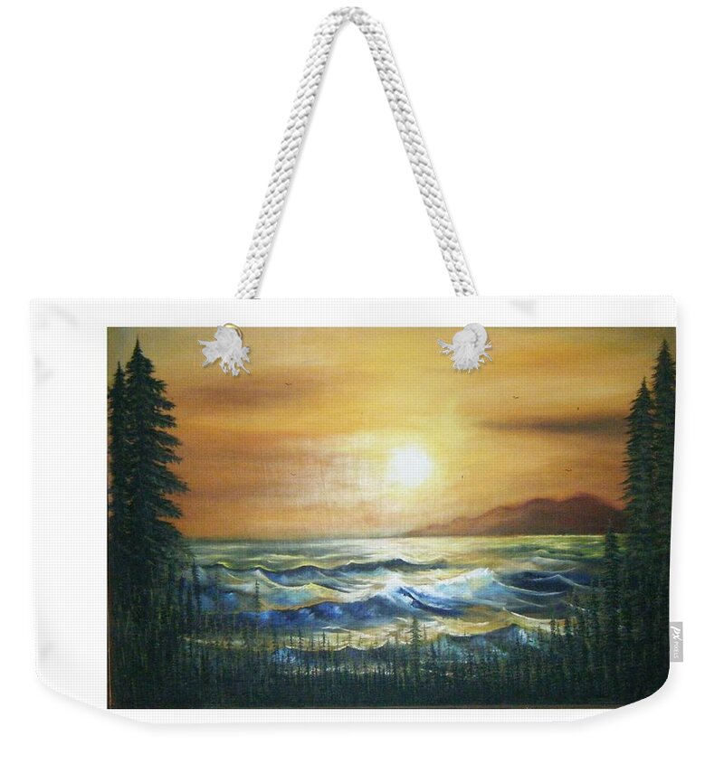 Realism Weekender Tote Bag featuring the painting Prelude Of Life by Olaoluwa Smith