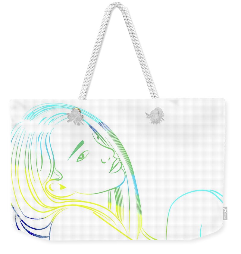 Woman Weekender Tote Bag featuring the digital art Prescence by Stevyn Llewellyn