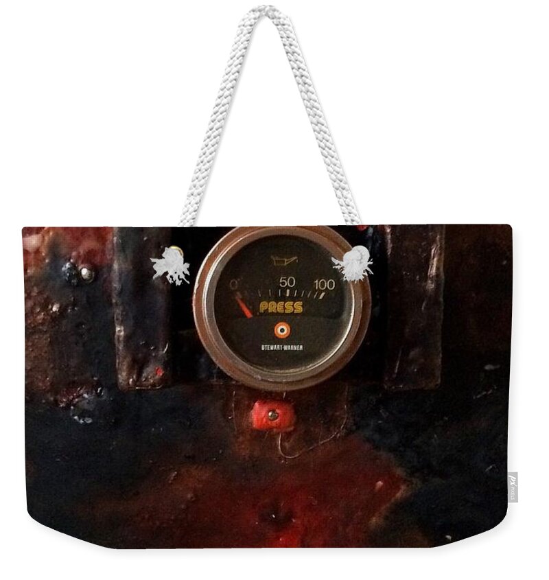 Animal Weekender Tote Bag featuring the painting Pressure Box Four by Greg Hester