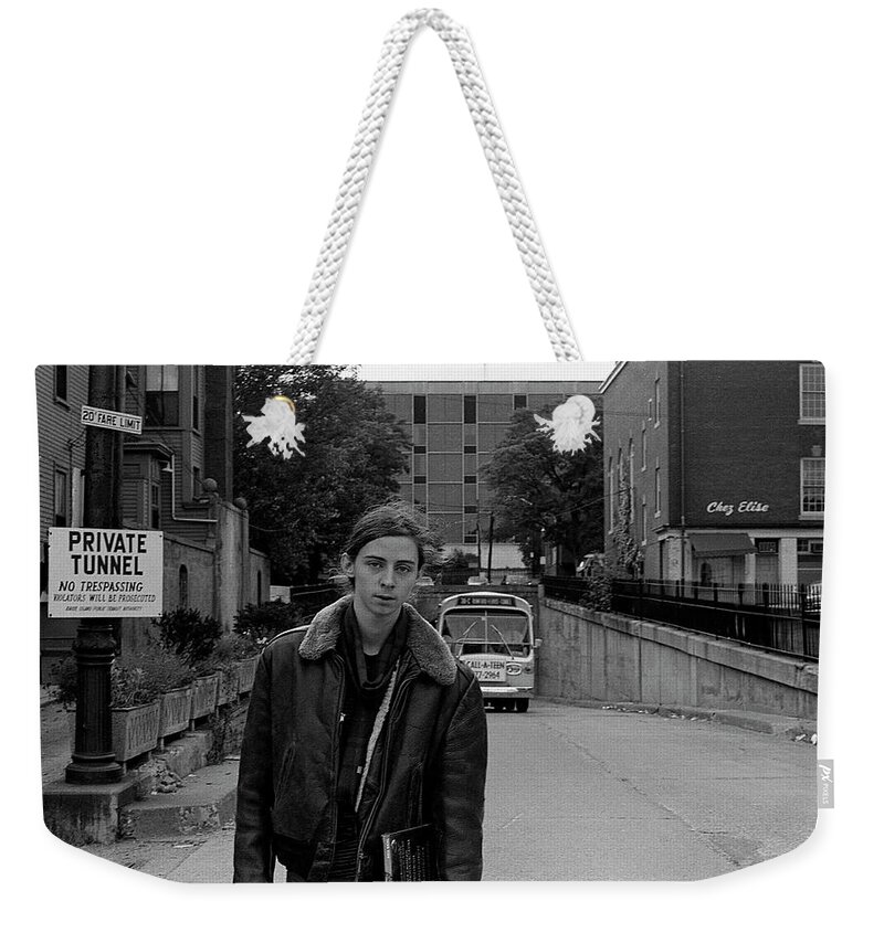 Providence Weekender Tote Bag featuring the photograph Private Tunnel, 1972 by Jeremy Butler