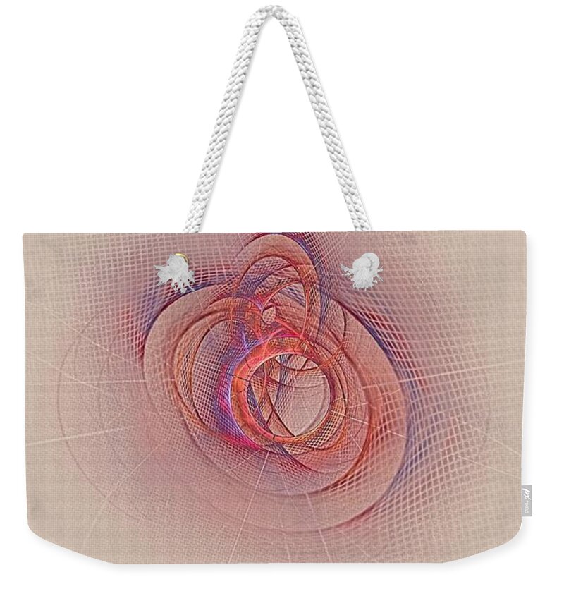 Fractal Art Weekender Tote Bag featuring the digital art Promise 2 New Happiness by Doug Morgan