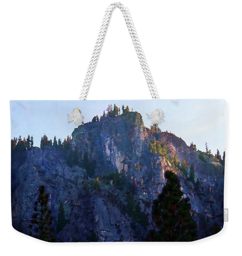 Promontory Weekender Tote Bag featuring the photograph Promontory by Timothy Bulone
