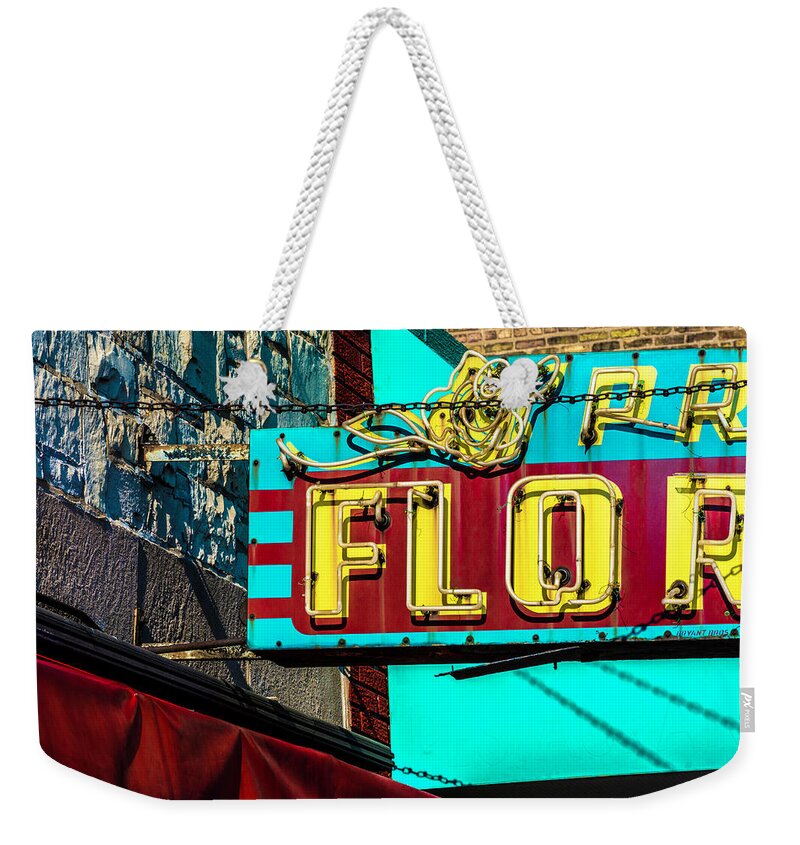 Folder 010 Weekender Tote Bag featuring the photograph Prost Florist Irving Park Rd ver.2 DSC0499 by Raymond Kunst