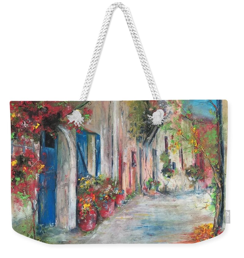 Photograph Weekender Tote Bag featuring the painting Provence by Robin Miller-Bookhout