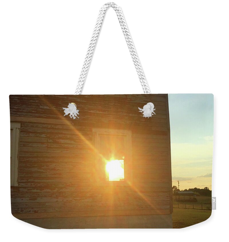 Sunset Weekender Tote Bag featuring the photograph Psalm 113 3 by Matthew Seufer