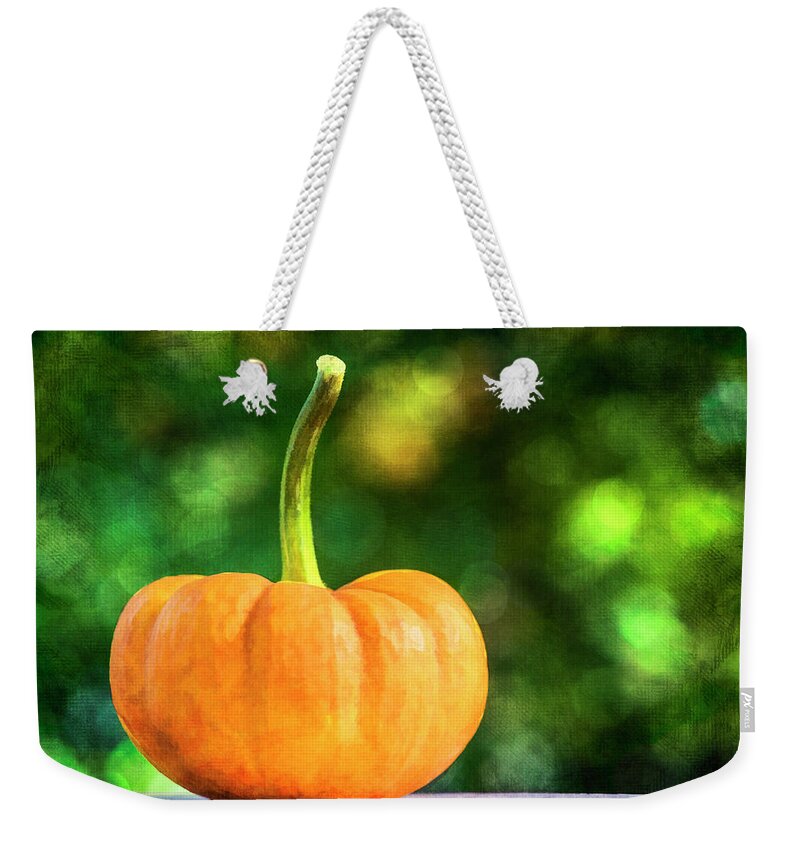 Pumpkin Weekender Tote Bag featuring the photograph Pumpkin by Cathy Kovarik