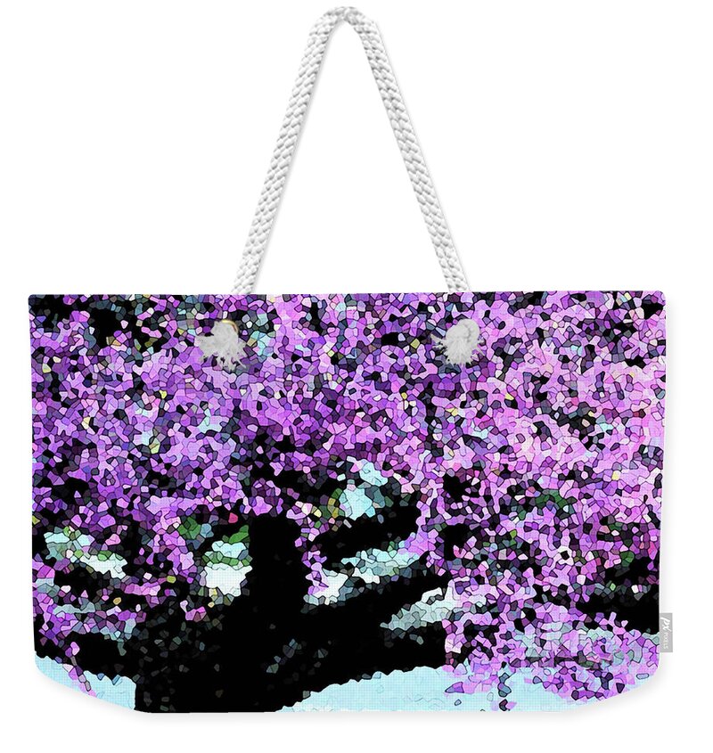 Wall Décor Weekender Tote Bag featuring the photograph Purple Tree by Coke Mattingly