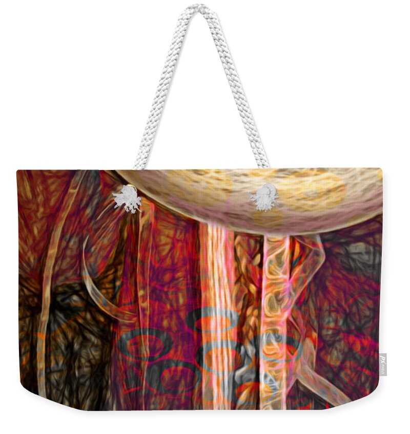 Just Another Pretty Face Weekender Tote Bag featuring the digital art Put On A Happy Face by Becky Titus