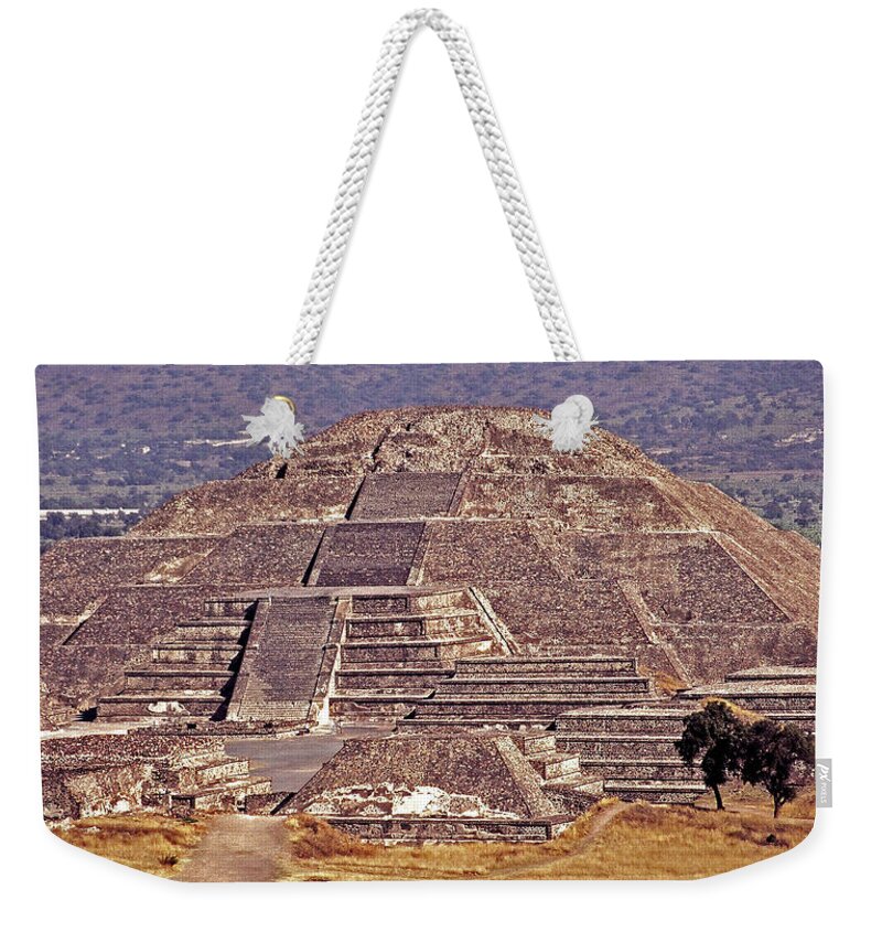 Central America Weekender Tote Bag featuring the photograph Pyramid of the Sun - Teotihuacan by Juergen Weiss