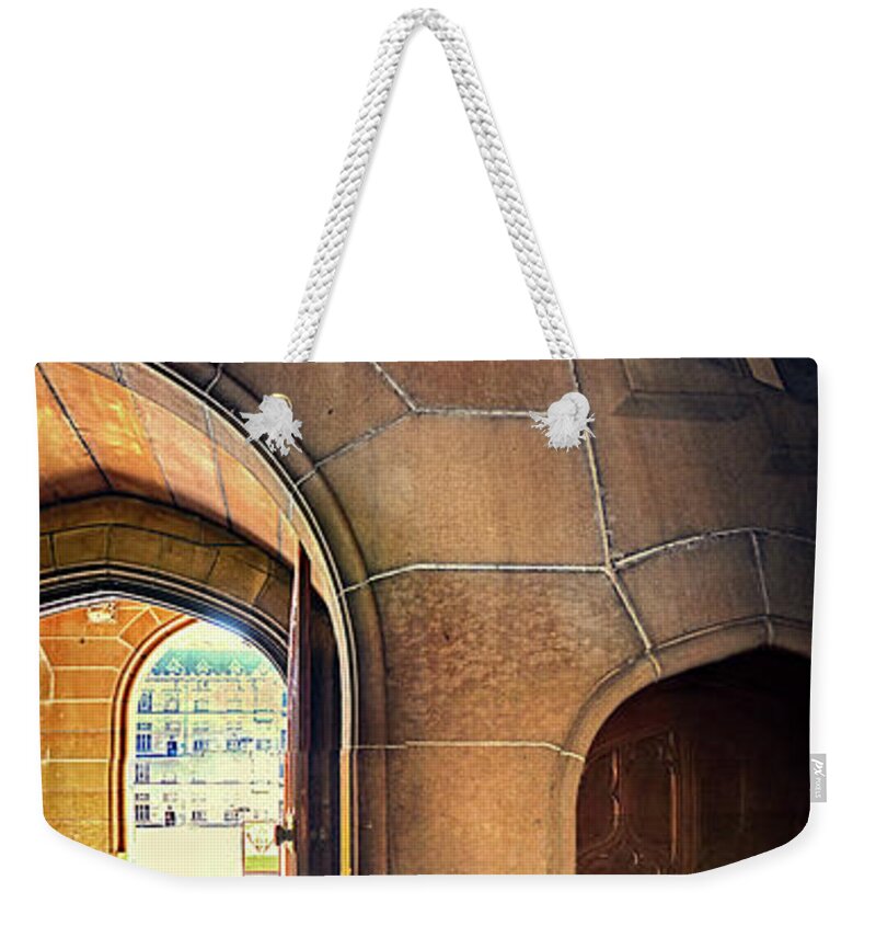 University Weekender Tote Bag featuring the photograph Quadrangle interior by Andrei SKY
