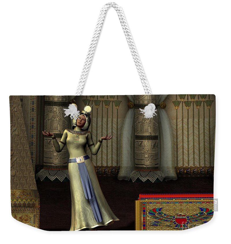 Old Kingdom Weekender Tote Bag featuring the painting Queen's Dance by Corey Ford