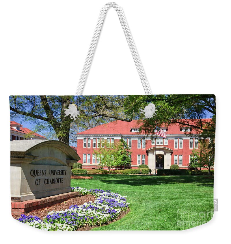 Queens University Weekender Tote Bag featuring the photograph Queens University of Charlotte by Jill Lang